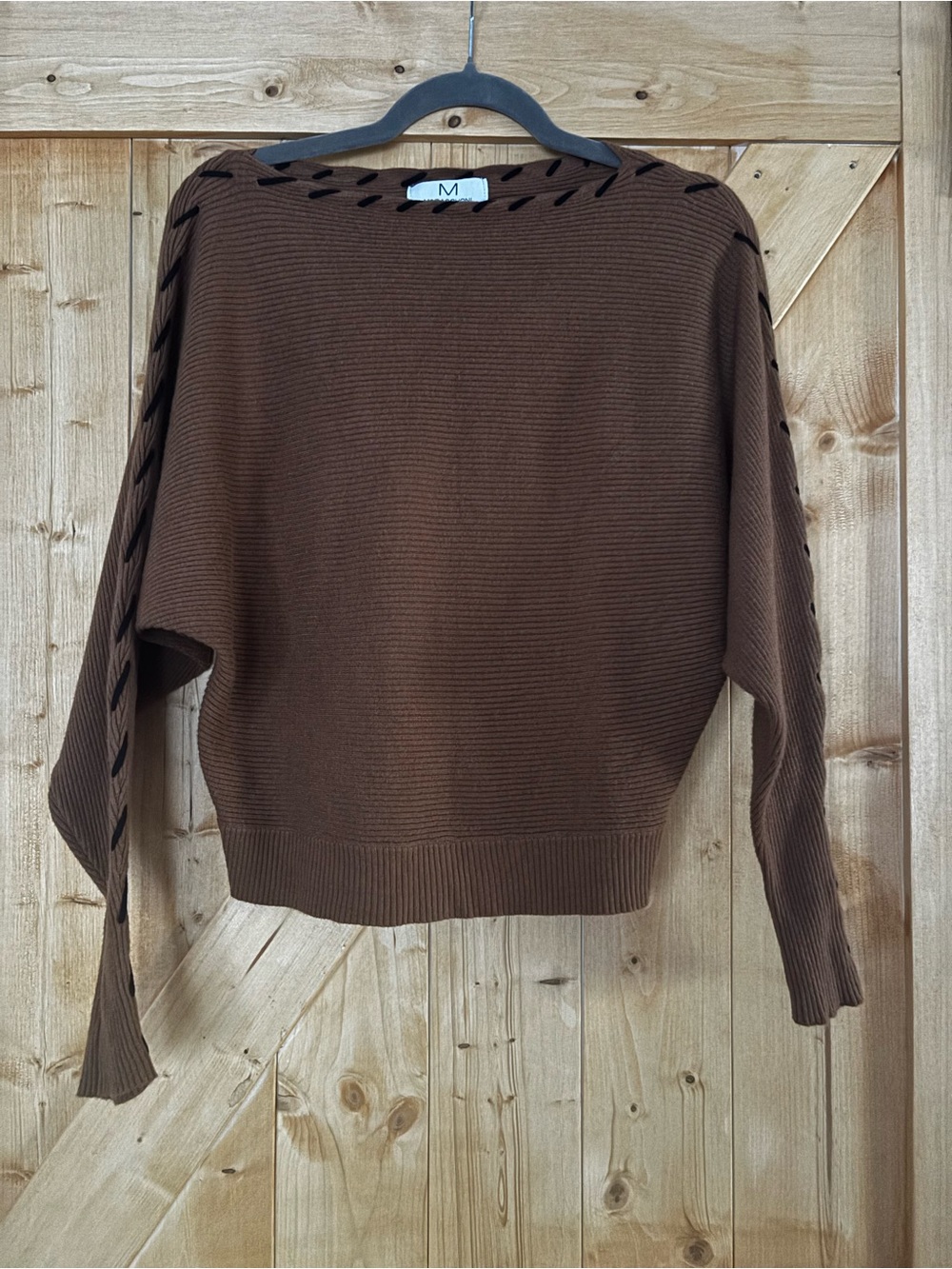 Magaschoni Brown Crew Neck Sweater